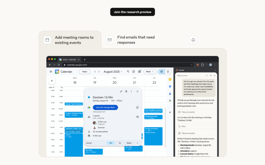 A video screenshot showing the Claude for Chrome AI assistant interacting with the Zillow website to search for houses in Seattle.